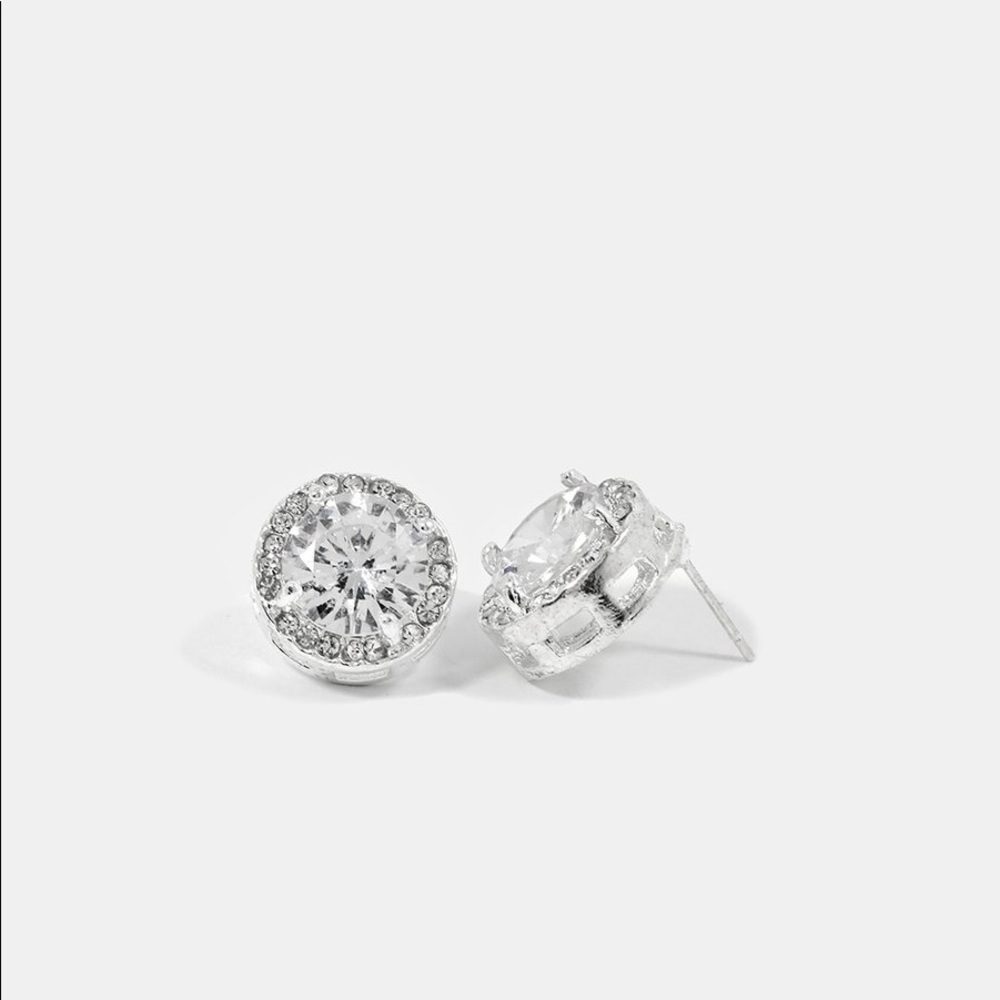 LAST 1❗️Round Gemstone Stud Earrings - Picture 3 of 4